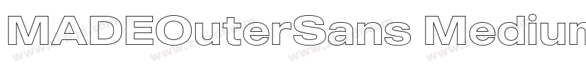 MADEOuterSans Medium字体转换